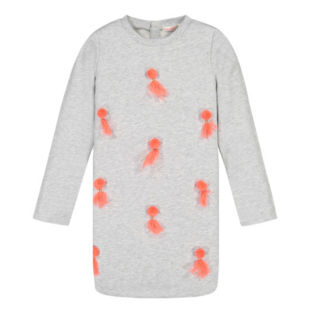 Billieblush Gray Dress with Pink Accents